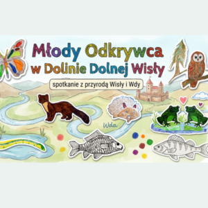 Młody odkrywca w Dolinie Dolnej Wisły.