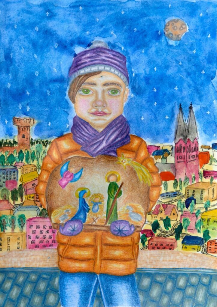 Kartka świąteczna - Paulina Miechowiecka, 17 lat, Sulnowo