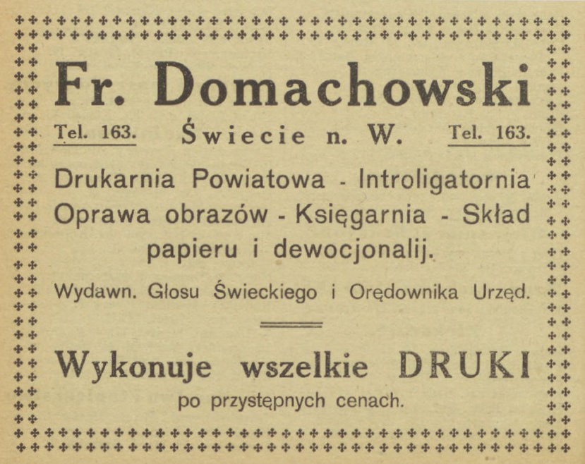 F. Domachowski_Drukarnia_Sklep, Księga Adresowa, s. 28.